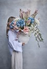 Lene Bjerre Happia flower decoration H4 x 125 cm. green thumbnail