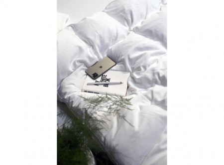 Turiform Enjoy sengesett Bambus 140x220/50x70 Hvit